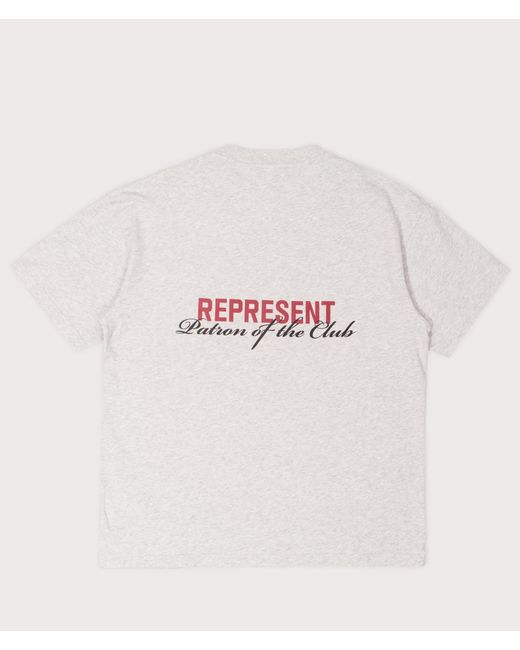 Represent White Patron Of The Club T-Shirt for men