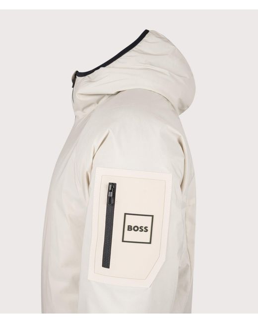 Boss Natural Regular Fit Lite-X Hooded Jacket for men