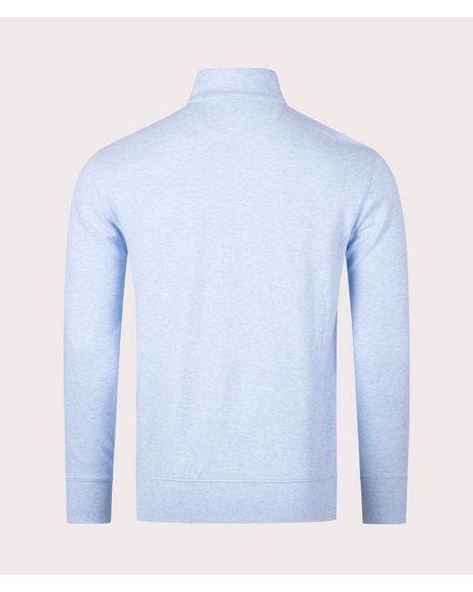 Polo Ralph Lauren Blue Quarter Zip Sweatshirt for men