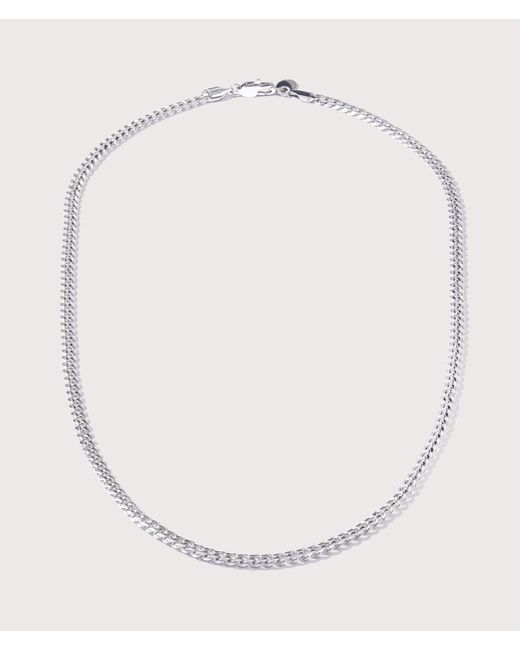 Mysterious Jeweller White Stainless Steel Cuban Link Chain 4Mm 22&Quot for men