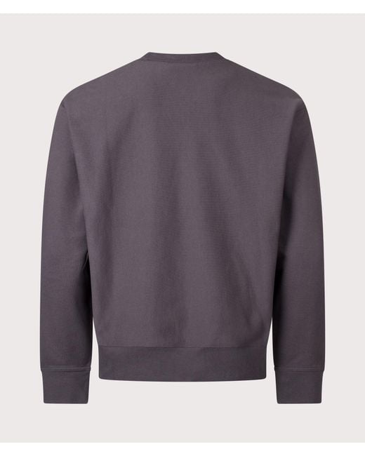 Carhartt Gray Loose Fit American Script Sweatshirt for men