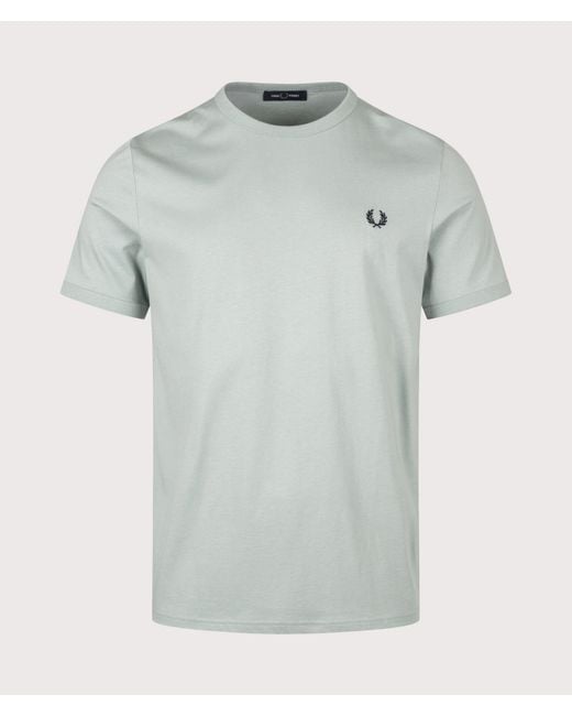 Fred Perry Gray Regular Fit Ringer T-Shirt for men
