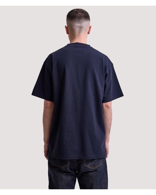 Rockport Blue Relaxed Fit Hampshire Logo T-Shirt for men