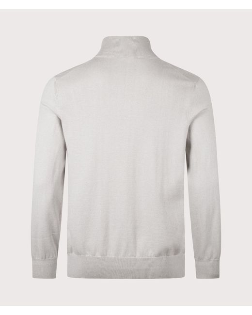 Boss Gray Regular Fit Kanozip Zip Through Jumper for men