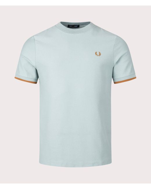 Fred Perry Blue Tipped Cuff Pique Shirt for men