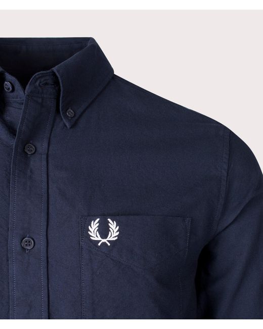 Fred Perry Blue Oxford Shirt for men