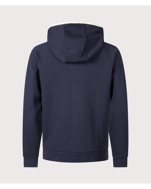 Boss Blue Regular Fit Sense Zip Through Hoodie for men