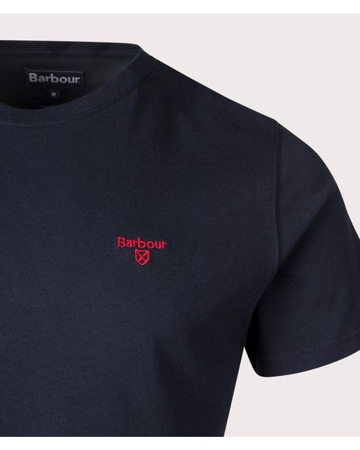 Barbour Blue Essential Sports T-Shirt for men