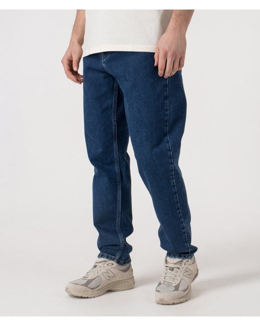 Carhartt Blue Relaxed Fit Newel Jeans for men