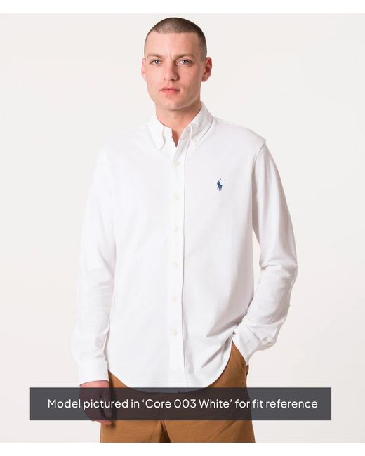Polo Ralph Lauren Blue Featherweight Mesh Shirt for men