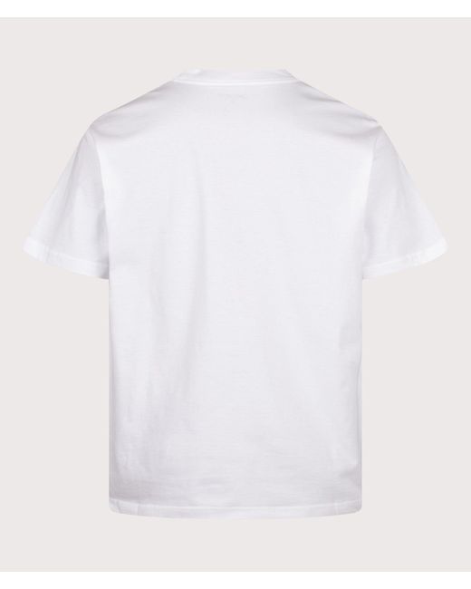 Carhartt White Loose Fit Deck T-Shirt for men