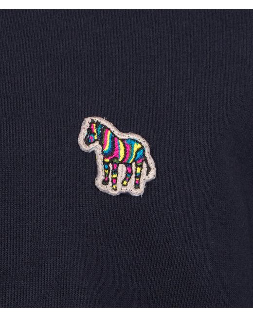 Paul Smith Blue Zebra Logo Hoodie for men