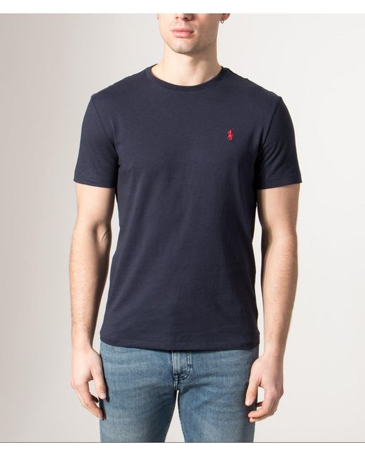Polo Ralph Lauren Blue Custom Slim Fit T-Shirt for men