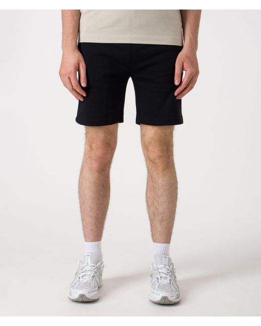Fred Perry Black Regular Fit Classic Sweat Shorts for men