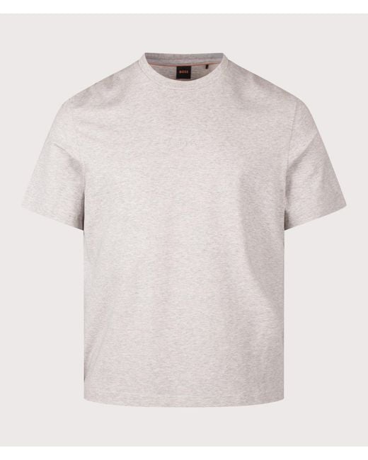 Boss White Regular Fit Tchup T-Shirt for men