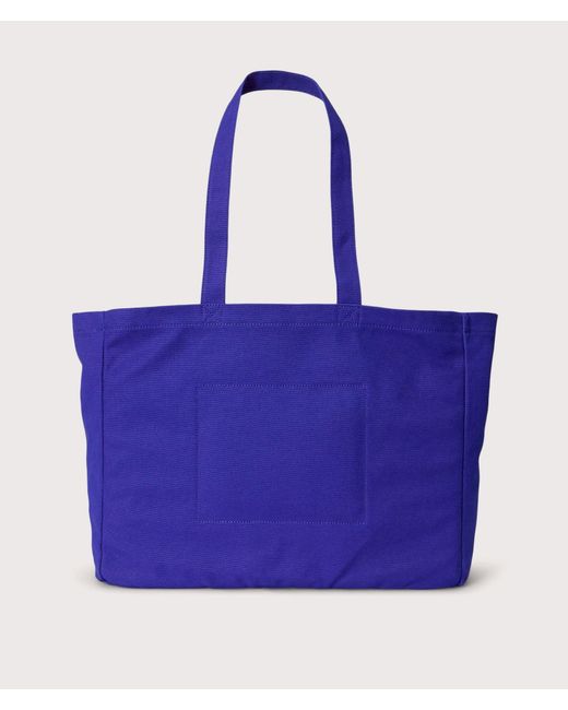 Polo Ralph Lauren Purple Embroidered Canvas Tote Bag for men