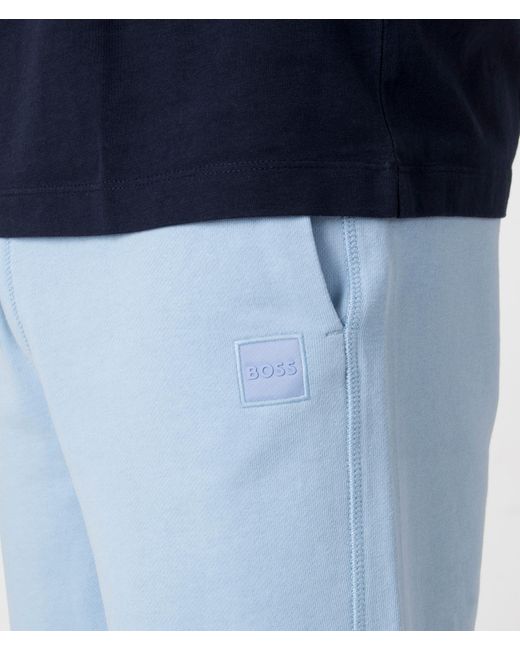 Boss Blue Sewalk Sweat Shorts for men