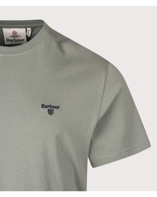 Barbour Gray Regular Fit Essential Sports T-Shirt for men