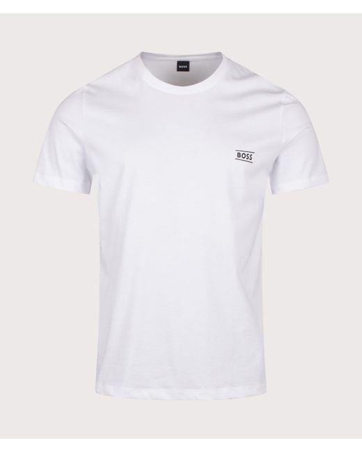 Boss White Regular Fit 365 Rn T-Shirt for men