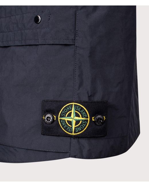Stone Island Blue Metal Lamina Poly Ripstop Vest for men