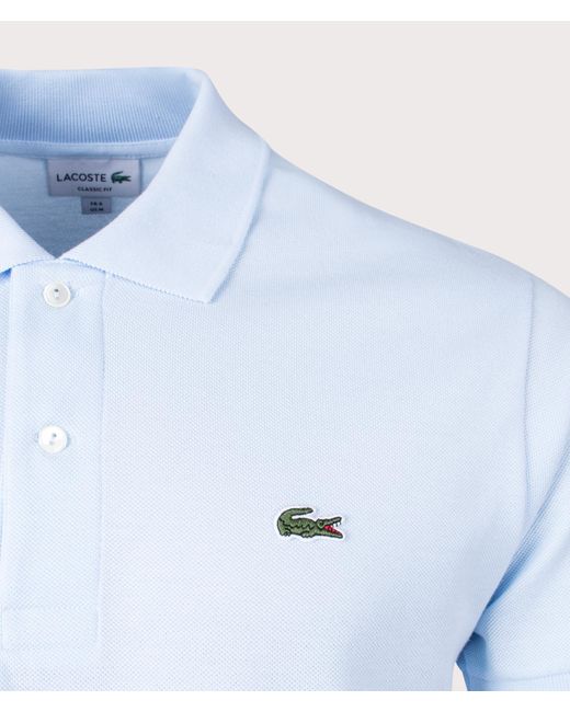 Lacoste White Croc Logo L1212 Polo Shirt for men