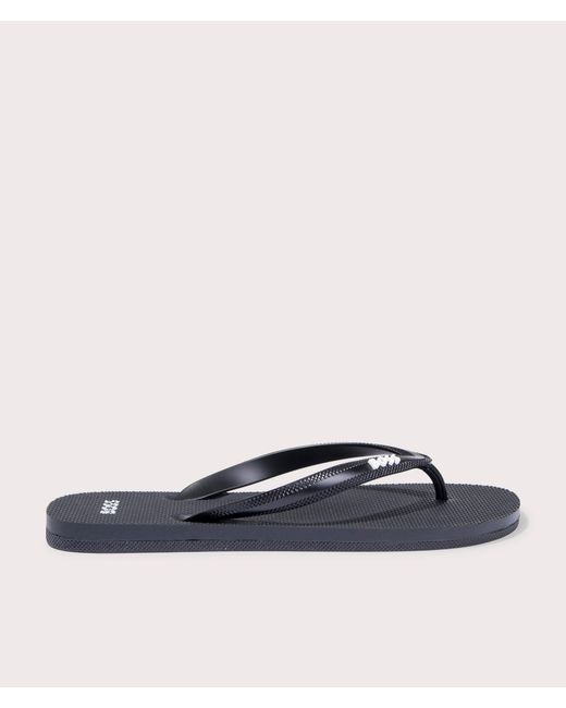 Boss Blue Tracy Branded Strap Flip Flops for men