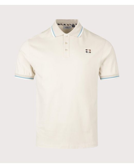 Aquascutum Natural Stretch Piquet Stripes Polo Shirt for men