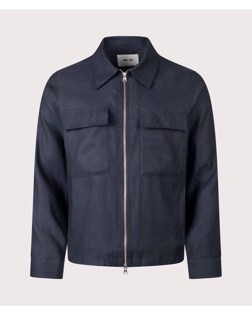 NN07 Blue Alban Jacket for men