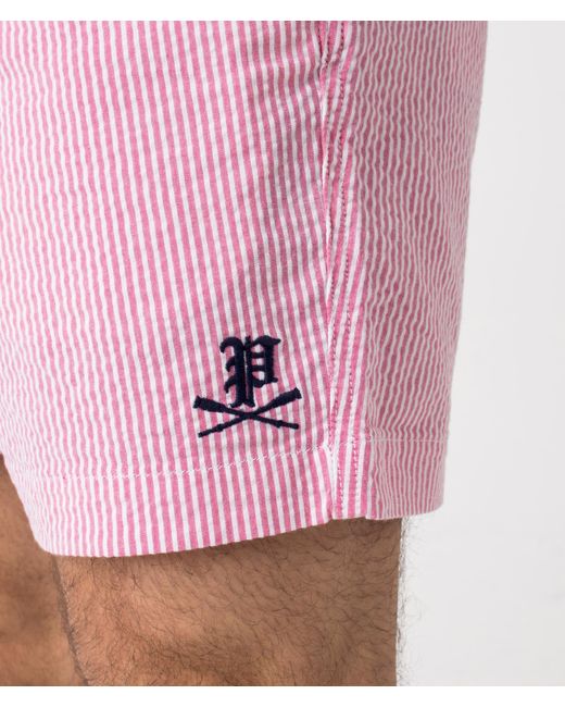 Polo Ralph Lauren Pink Classic Fit Twill Flat Front Shorts for men