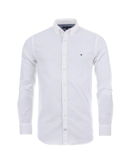 tommy hilfiger core stretch slim fit oxford shirt