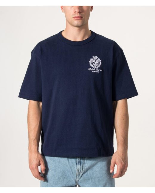 Polo Ralph Lauren Blue Relaxed Fit 10/1 Jersey T-Shirt for men