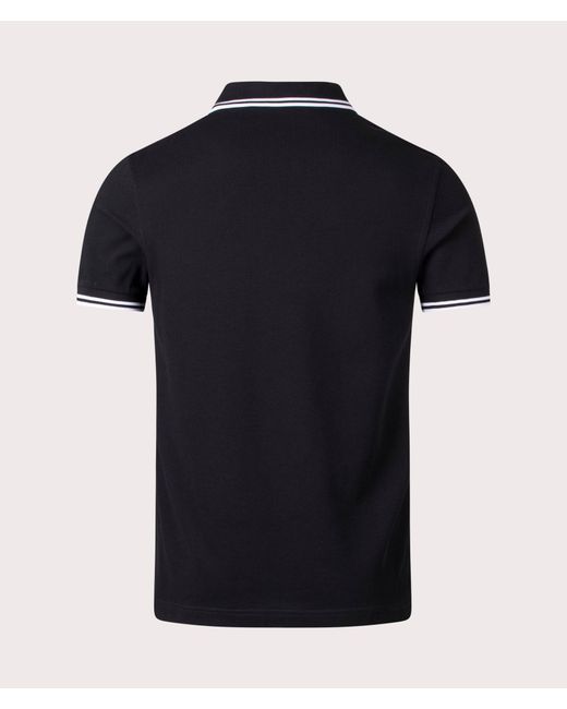 Fred Perry Black Regular Fit Twin Tipped Polo Shirt for men