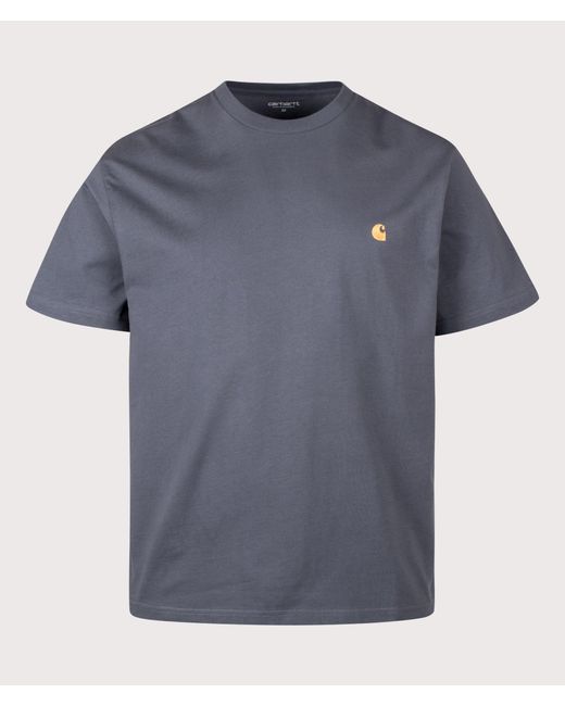 Carhartt Blue Loose Fit Chase T-Shirt for men