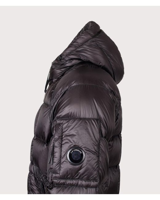 C P Company Gray D.D. Shell Hooded Down Jacket for men