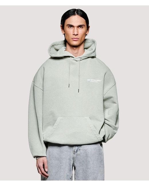 MKI Miyuki-Zoku Gray Box Fit Design Studio Hoodie for men