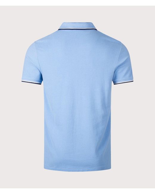 Polo Ralph Lauren Blue Custom Slim Fit Mesh Polo Shirt for men