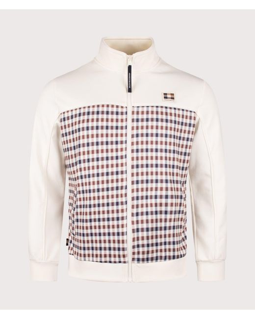 Aquascutum White Cc Scuba Track Top for men