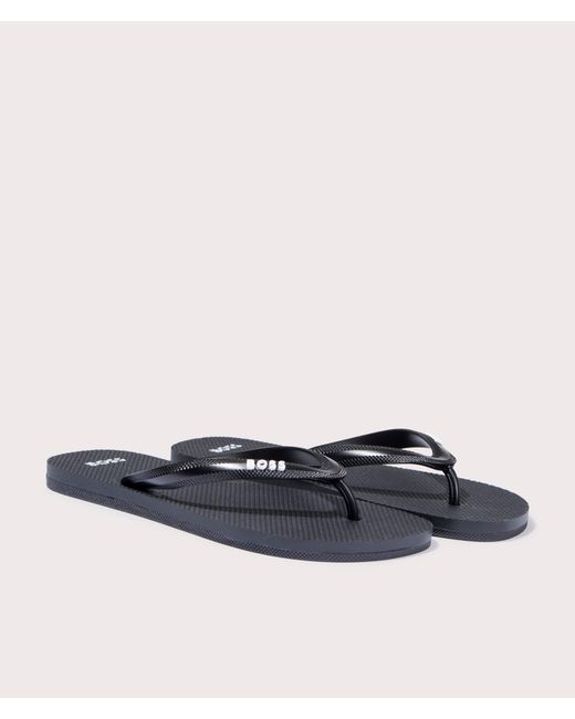 Boss Blue Tracy Branded Strap Flip Flops for men