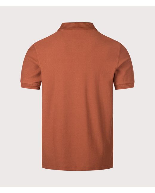 Fred Perry Orange Regular Fit Crepe Piqué Polo Shirt for men