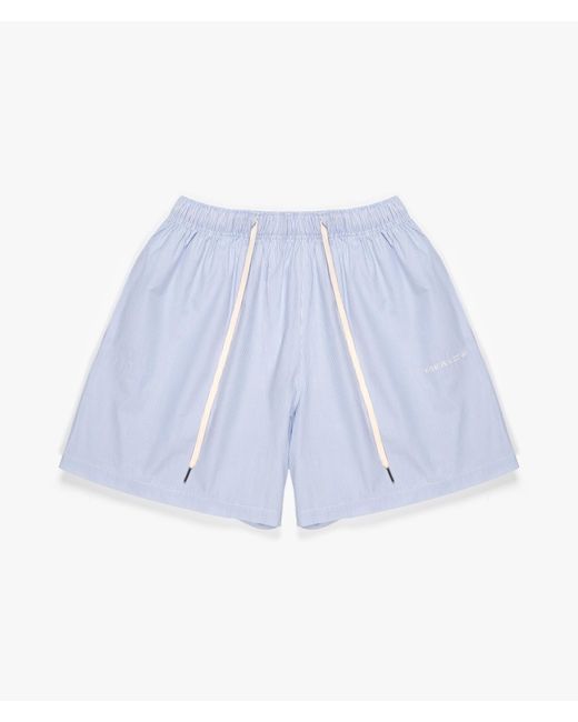 MKI Miyuki-Zoku Blue Relaxed Fit Striped Shorts for men