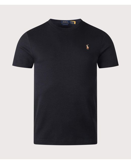 Polo Ralph Lauren Black Custom Slim Fit Pima T-shirt for men