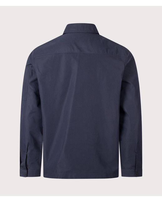 HUGO Blue Relaxed Fit Emmond Zip Through Overshirt for men