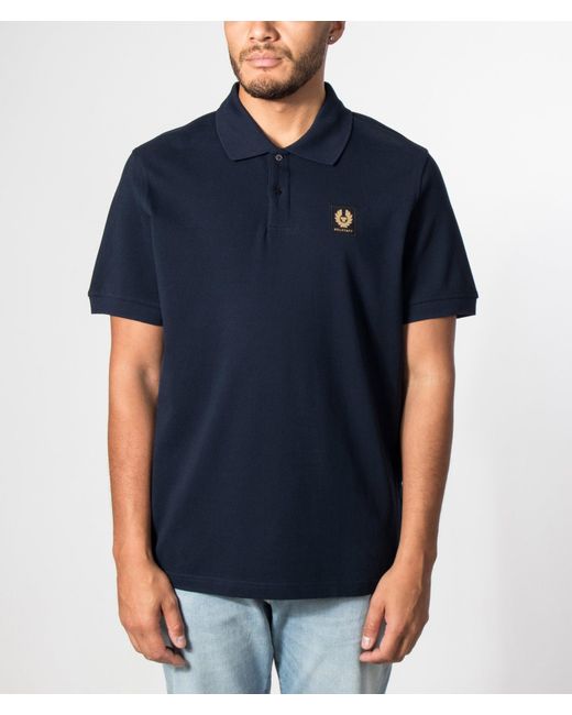 Belstaff Blue Regular Fit Polo Shirt for men