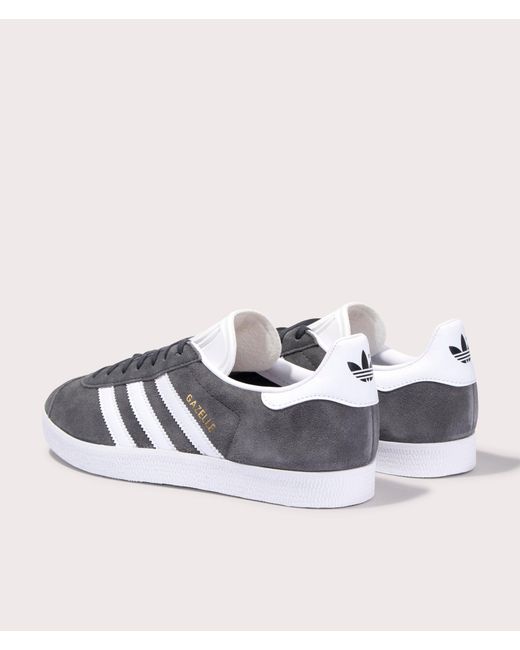 Adidas Originals Gray Gazelle Trainers for men
