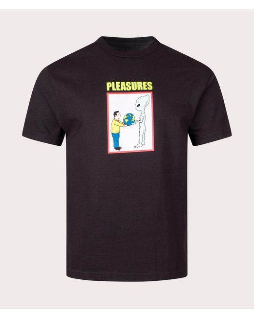 Pleasures Black Gift T-shirt for men