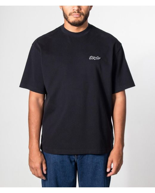 Axel Arigato Blue Oversized Fit Trace T-Shirt for men