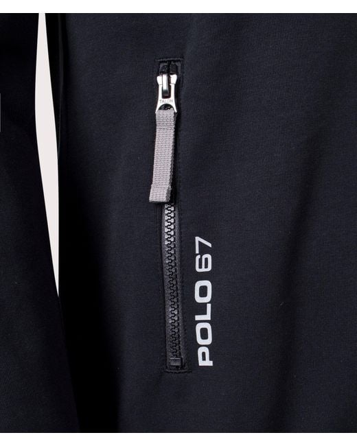Polo Ralph Lauren Blue Quarter Zip Water Repellent Hybrid Jacket for men
