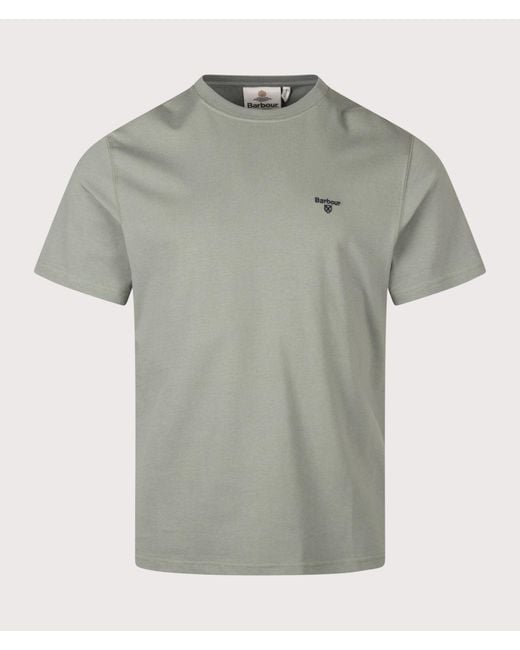 Barbour Gray Regular Fit Essential Sports T-Shirt for men