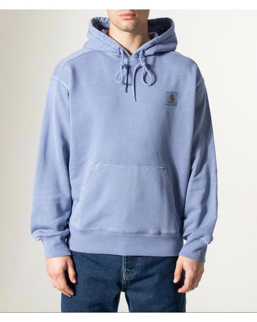 Carhartt Blue Balloon Fit Nelson Hoodie (Fits Big To Size) for men