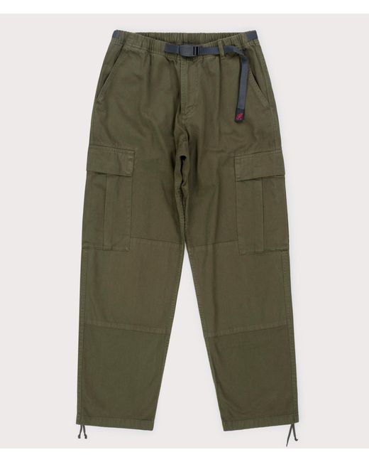 Gramicci Green Relaxed Fit Cargo Pants for men
